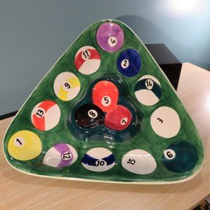 Pool Ball Chip and Dip Bowl